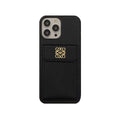Πολυτελής θήκη για iPhone με θήκη κάρτας Μαύρη-QBK240603