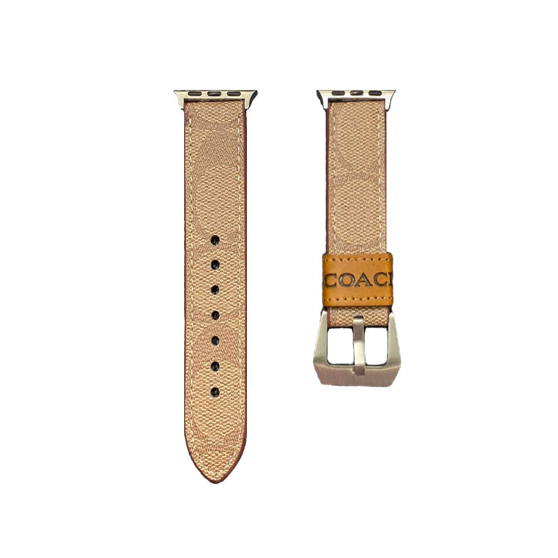 Bőr edzőszíj Apple Watch Band Sötétbarna-YHK244221710