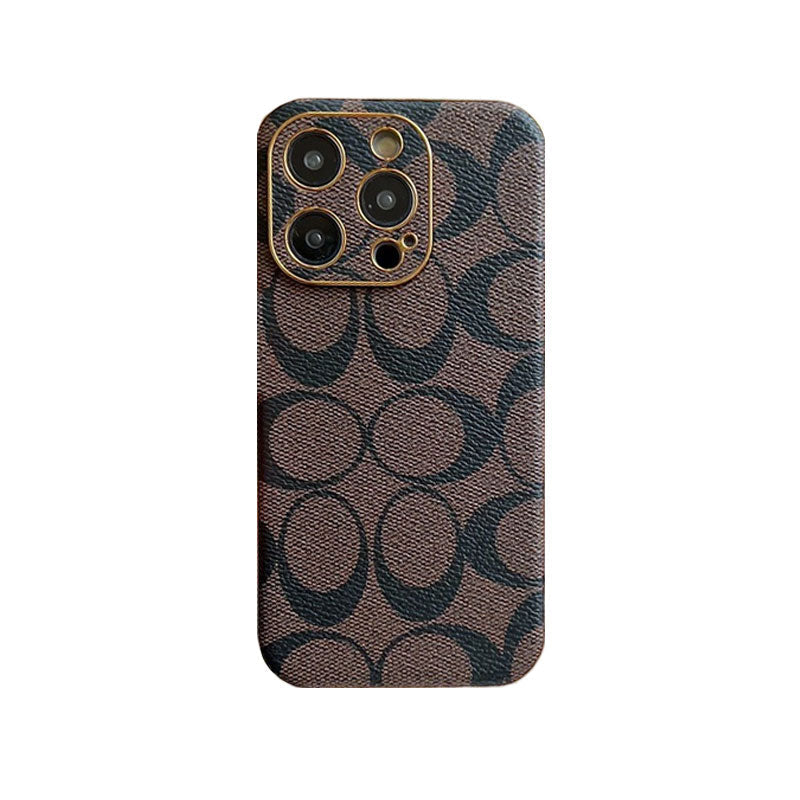 Klassisk iPhone Case Læder Sort -QBK240513