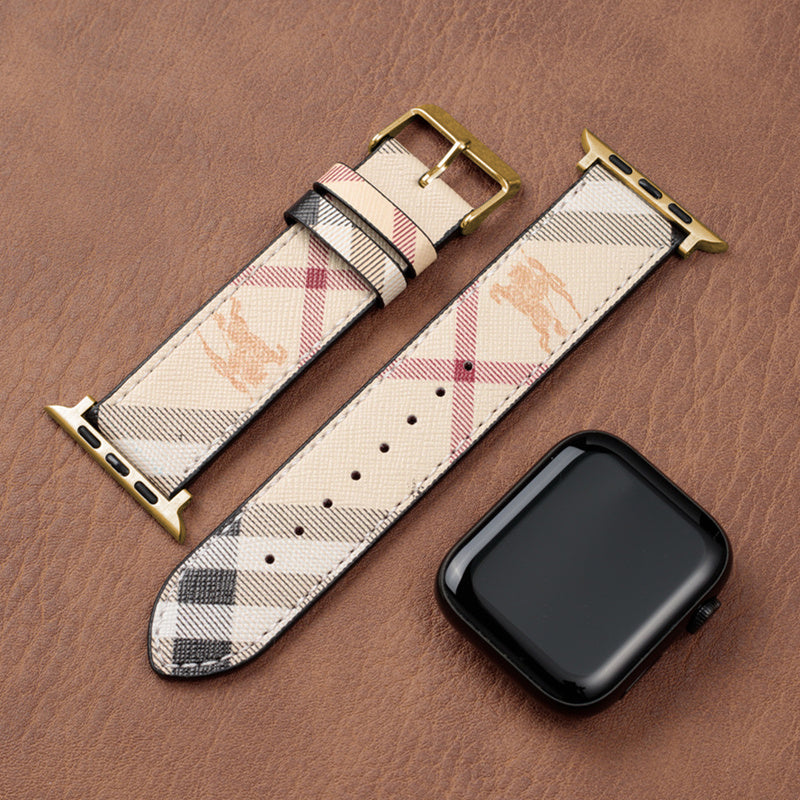 Δερμάτινο μονόγραμμα Apple Watch Bands