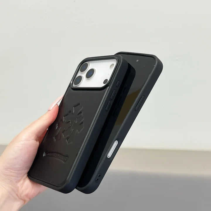 Premium cover til iPhone i imiteret læder