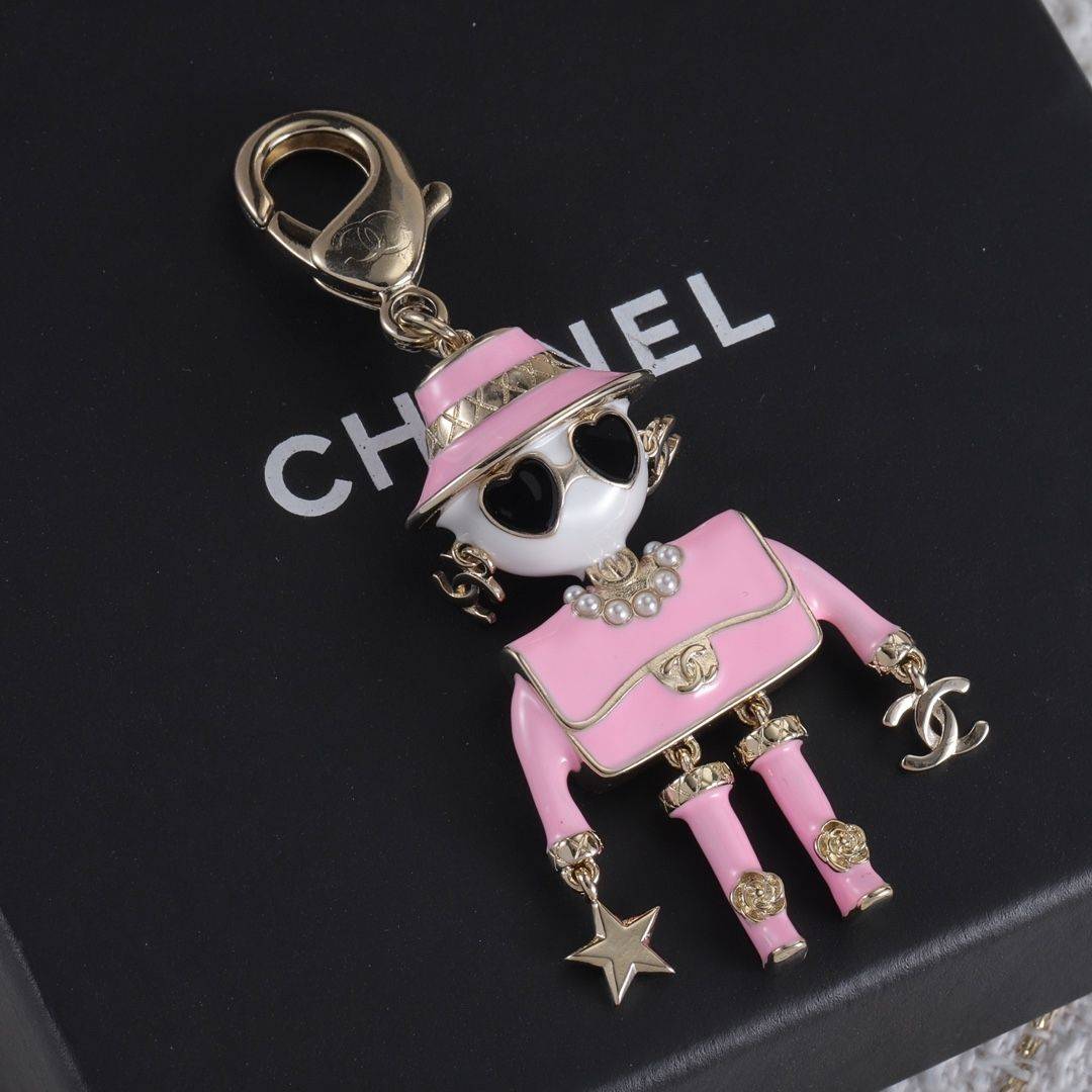 Luxury Lollipop Monogram Bag Charm Keychain
