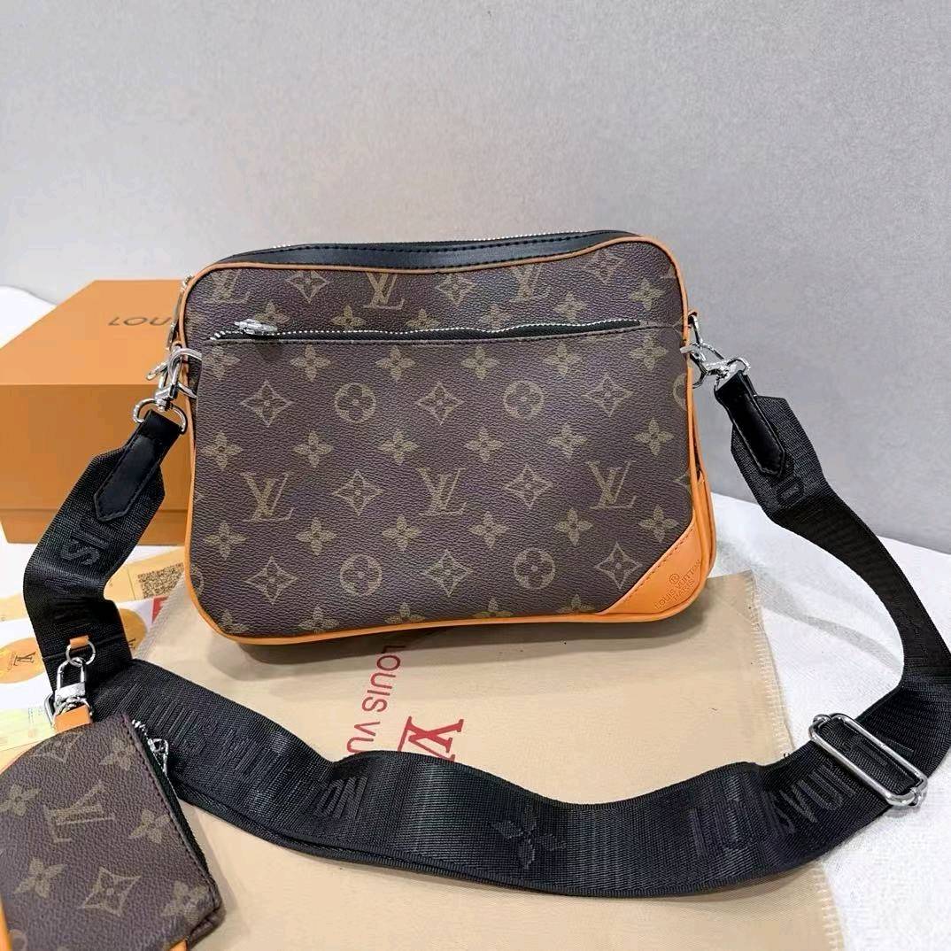 (Buy 3, pay for 2)Classic Monogram Trio Messenger Bag - A Fashion Must-Have 011