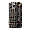 Μόδα θήκη για iPhone Houndstooth Wristband