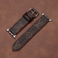 Δερμάτινο μονόγραμμα Apple Watch Bands