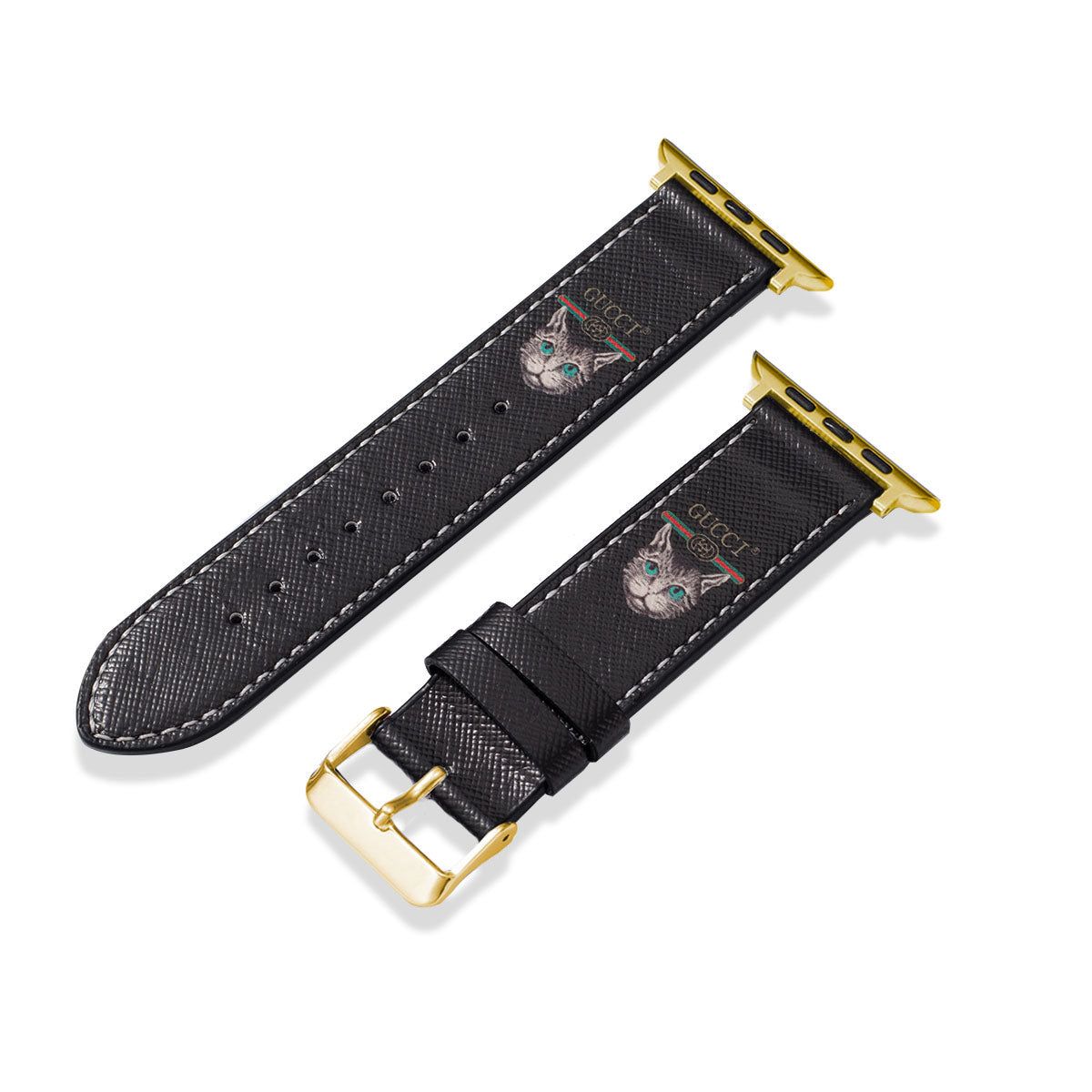 Apple-Watch-Armbänder aus Leder mit Monogramm