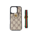 Luxus Crossbody iPhone tok kártyatartóval & szíjjal