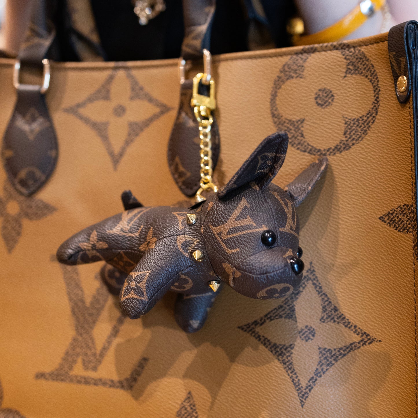Porte-clés chiot de luxe