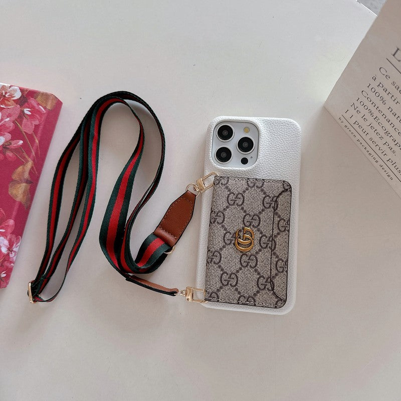 Premium Card Bag Crossbody Classic iPhone hulstur