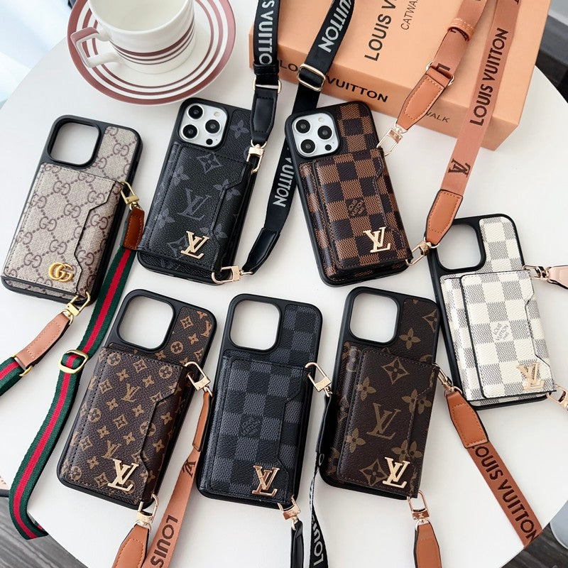 Premium sidekort taske Crossbody iPhone etui