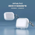 Transparente AirPods-Hülle mit Metallhaken