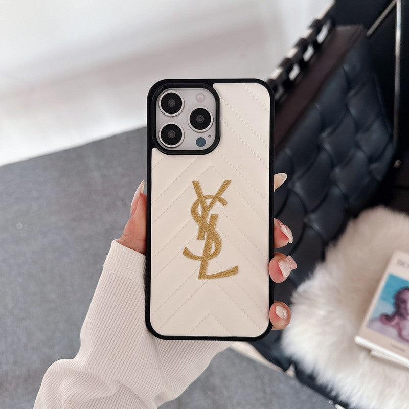 Saint Black & Hvidt læder-iPhone-cover