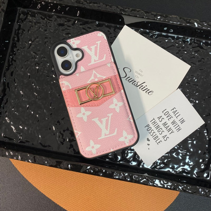 Θήκη για iPhone με χρυσό λογότυπο τσάντας πολυτελείας