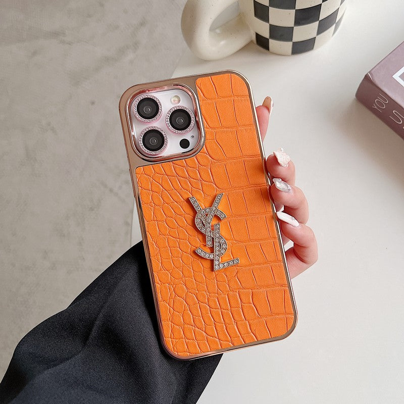 Saint Color Leður Rose Gold iPhone hulstur