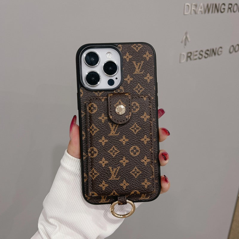Luksus korttaske Klassisk farve iPhone etui