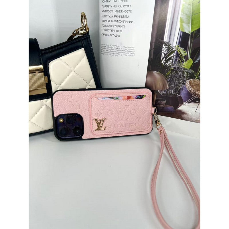 Lúxus fjögurra lita kortapoka iPhone hulstur