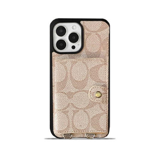 Klassisk iPhone-etui med pung og rem Hvid -SZK240402