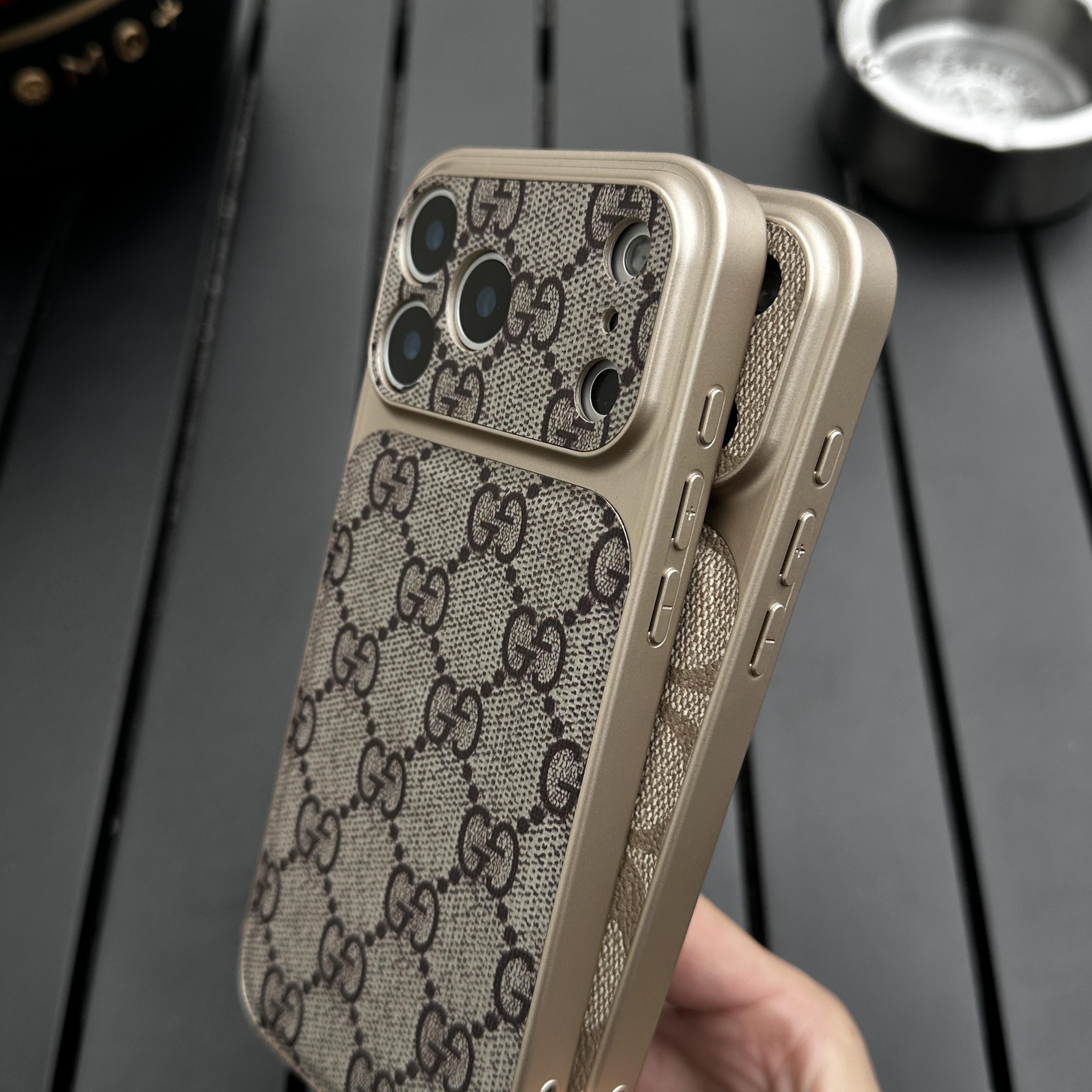 Luxury Pattern Leather Phone Case With Shockproof Edges