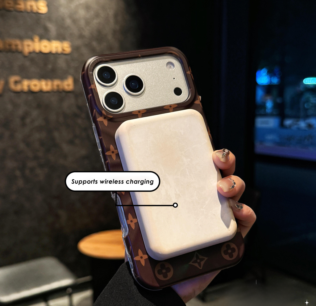 Luxury MagSafe-Compatible Magnetic Phone Case with Detachable Airbag Stand