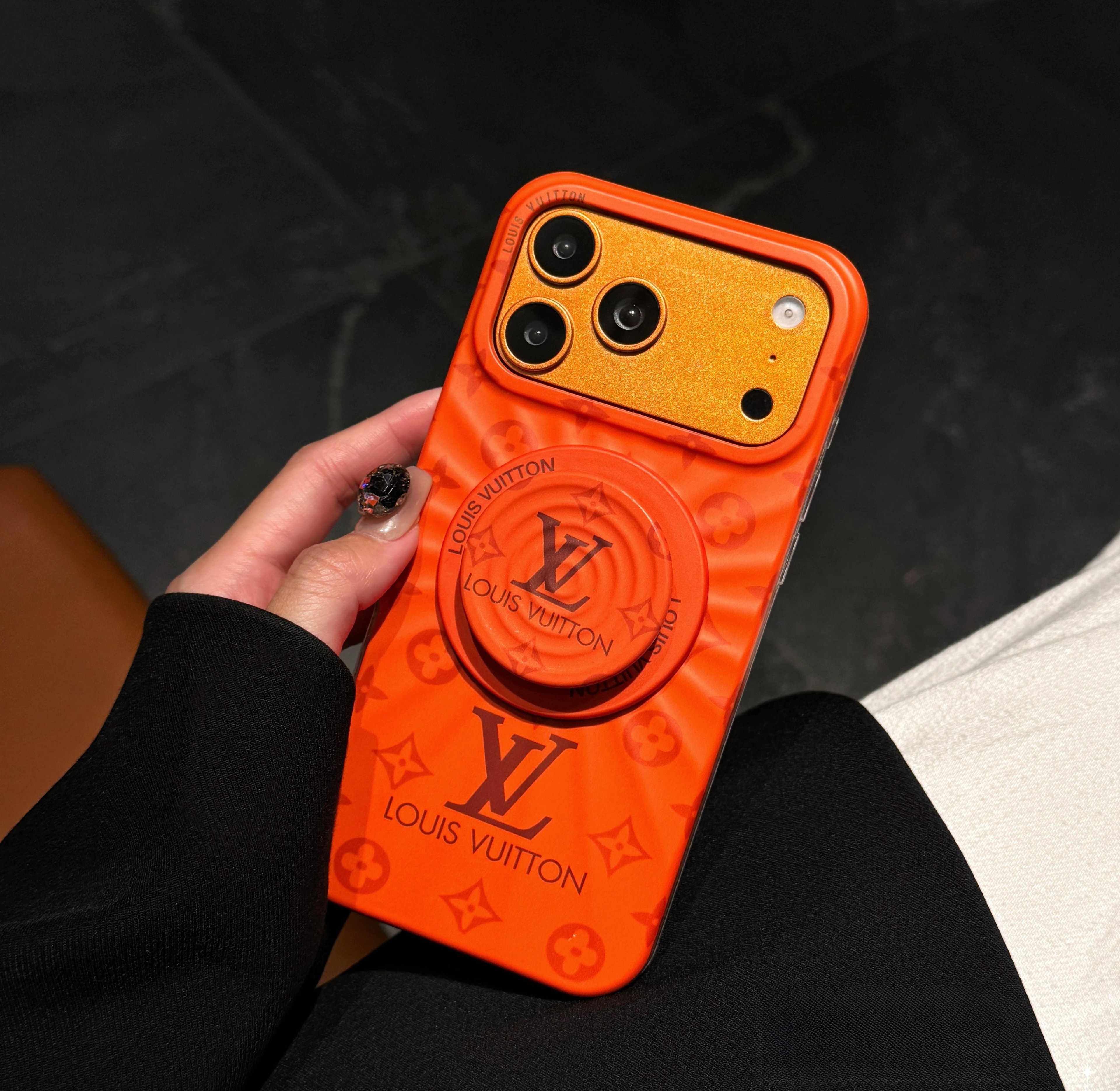 Luxury MagSafe-Compatible Magnetic Phone Case with Detachable Airbag Stand