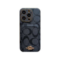 Classic iPhone Case With Card Holder Black -KB241651