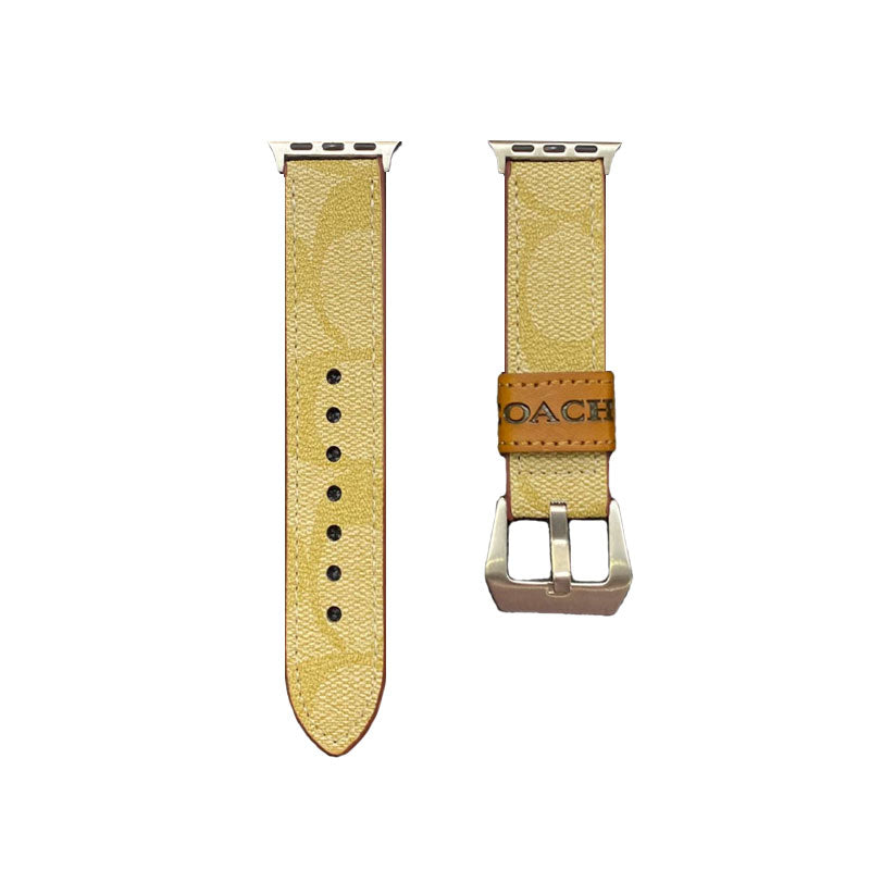 Bőr edzőszíj Apple Watch Band Sötétbarna-YHK244221710