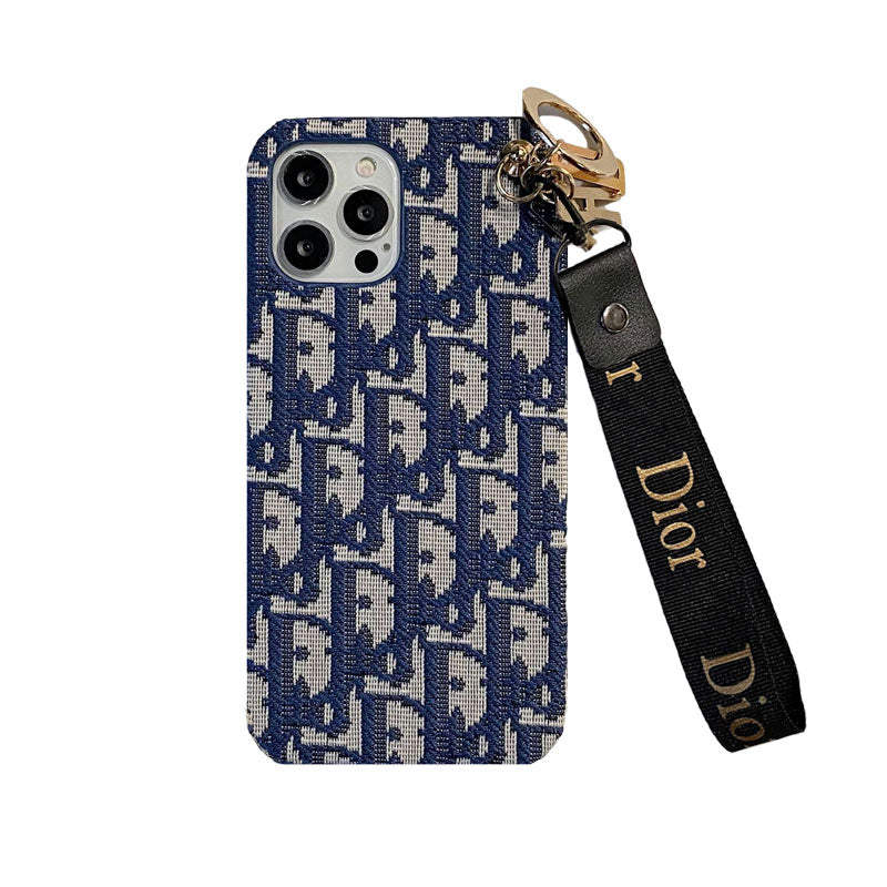 Tíska iPhone hulstur með ól Svart-GS240315