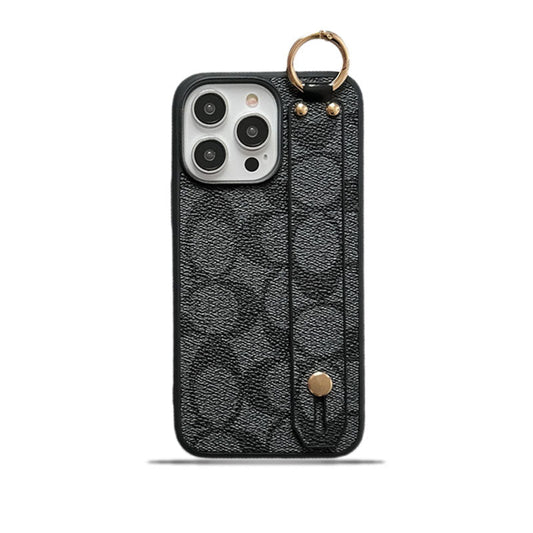 Klassisk iPhone-cover med holder, sort-SW240330