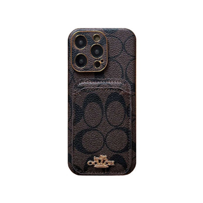 Classic iPhone Case With Card Holder Black -KB241651