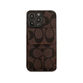Classic iPhone Case With Wallet Dark Brown-HP240513