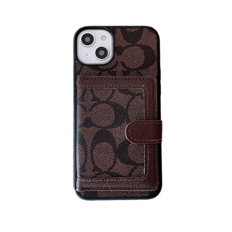 Classic iPhone Case With Wallet And Crossbody Strap White -XK240402