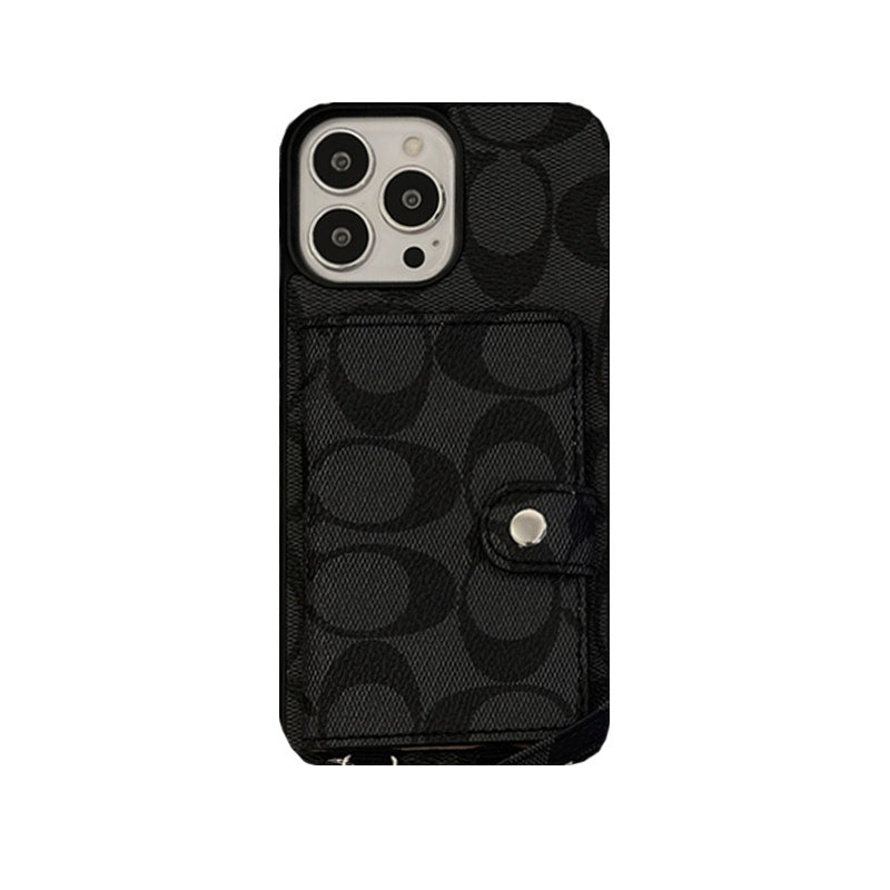 Klasika iPhone-Kazo Kun Monujo Kaj Rimeno Blanka -SZK240402