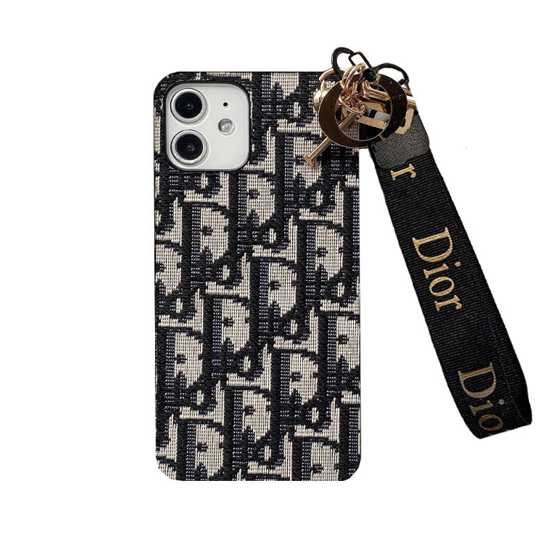 Tíska iPhone hulstur með ól Svart-GS240315