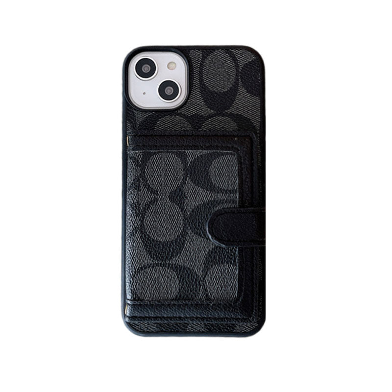 Classic iPhone Case With Wallet And Crossbody Strap White -XK240402