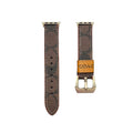 Bőr edzőszíj Apple Watch Band Sötétbarna-YHK244221710