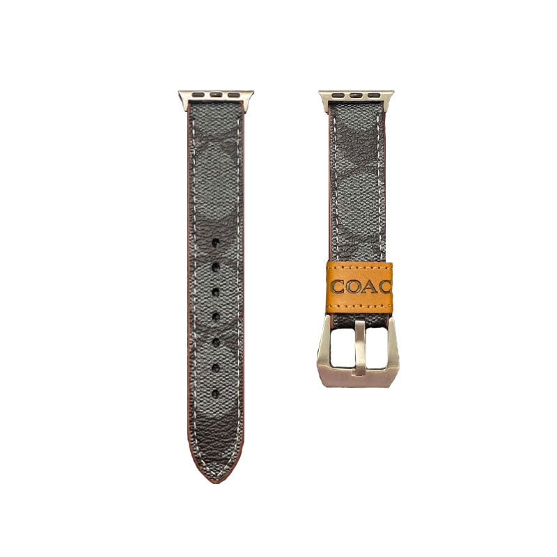Bőr edzőszíj Apple Watch Band Sötétbarna-YHK244221710