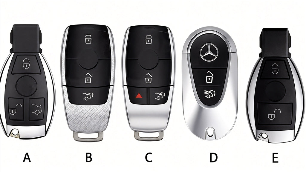 Top Grain Leather Mercedes Key Case