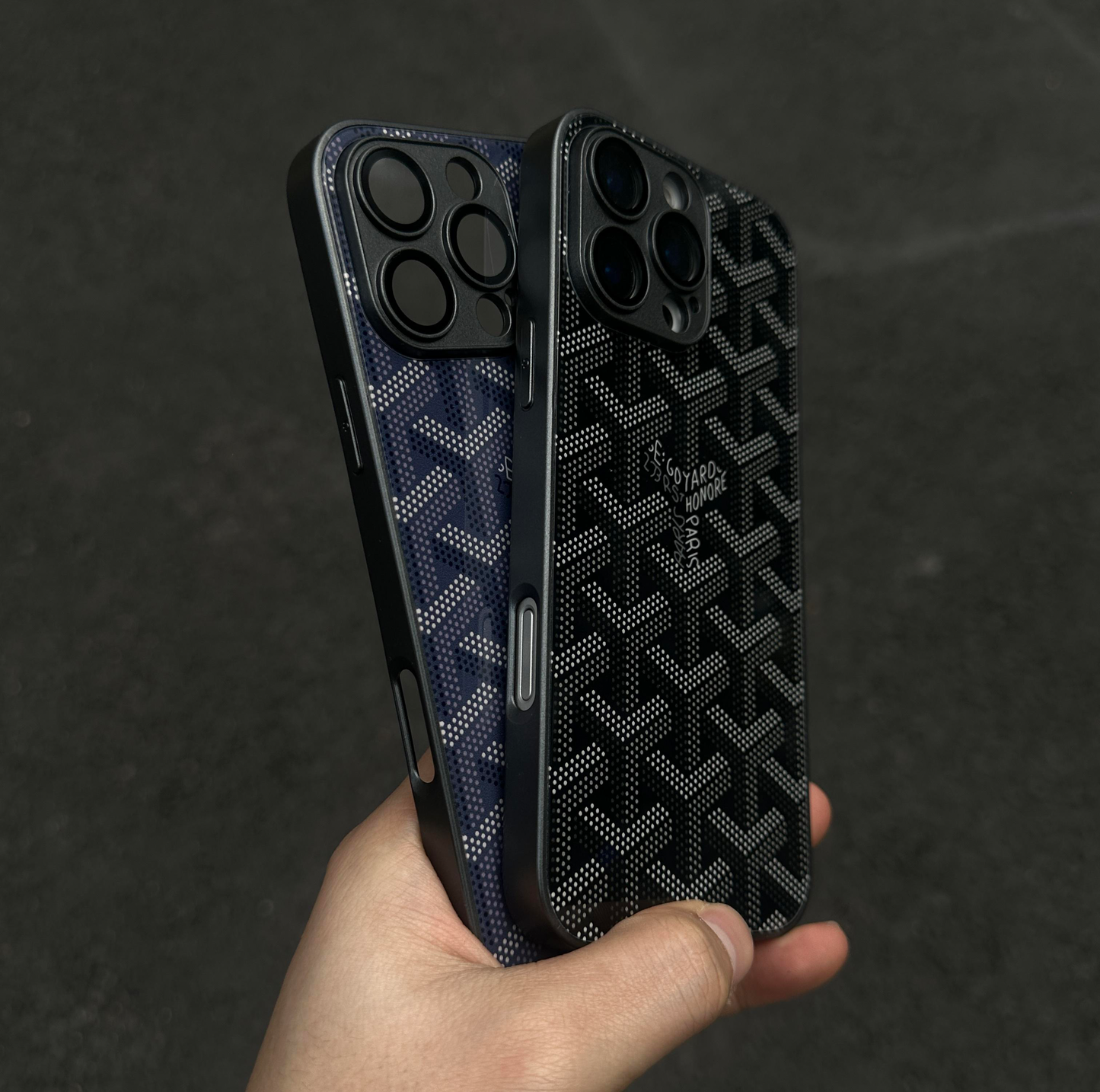 G-Y Luksus Geometrisk Monogram iPhone-etui