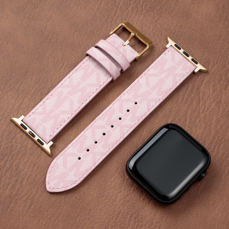 Læder Monogram Apple Watch Remme