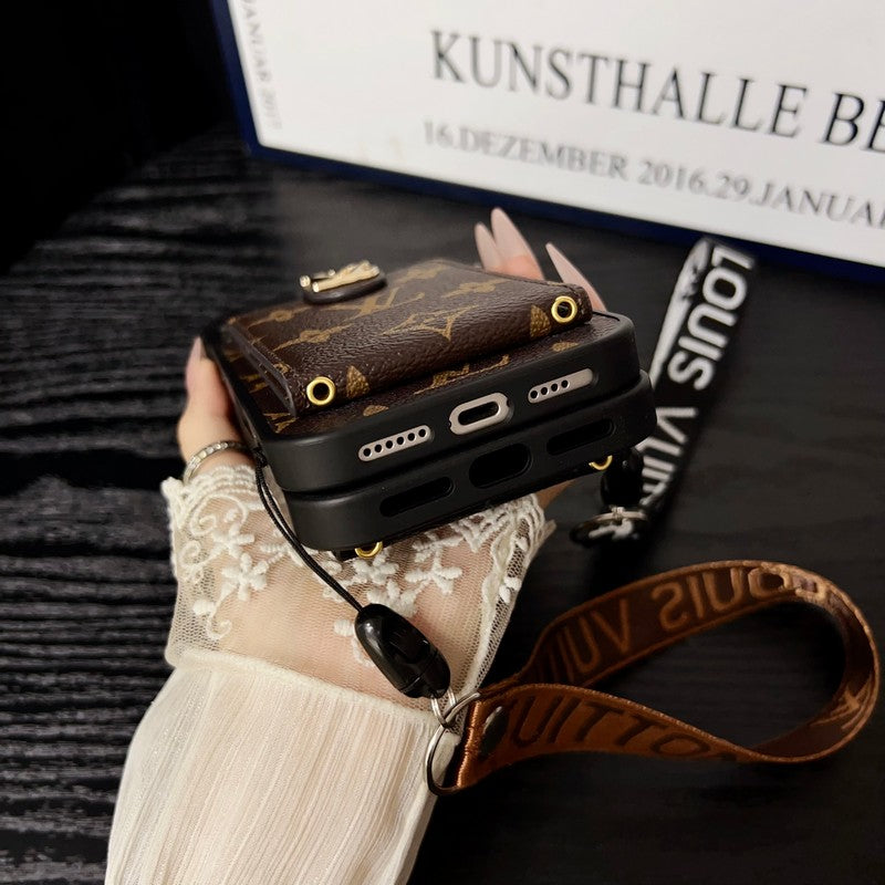 Luxury Classic Color Crossbody iPhone Case