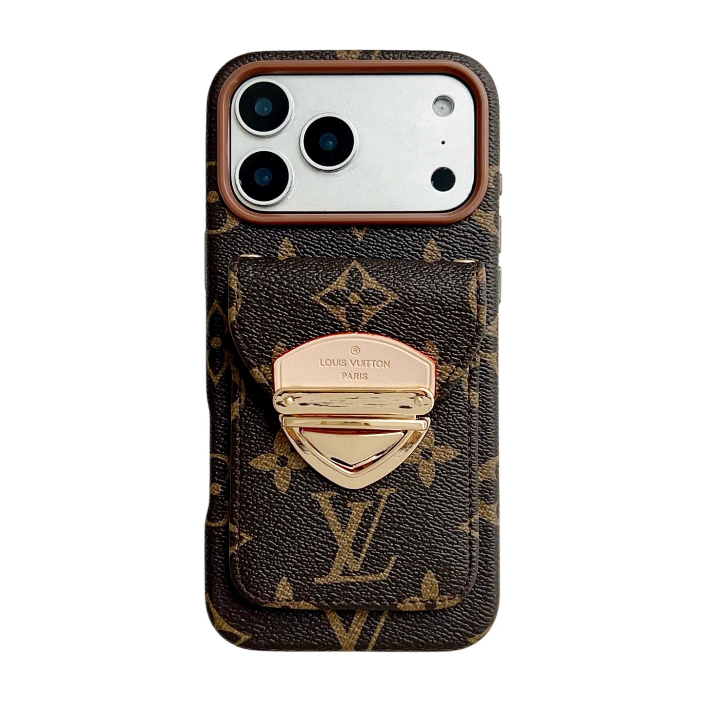 Étui pour iPhone à bandoulière de luxe avec poche pour cartes & Sangle amovible