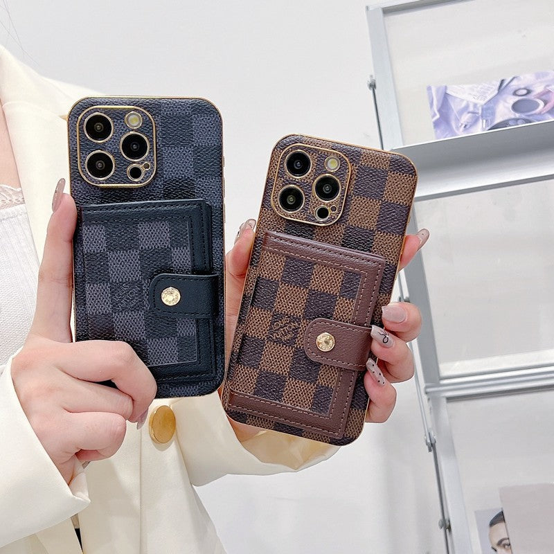 Luxury Classic Color Card Bag iPhone Case