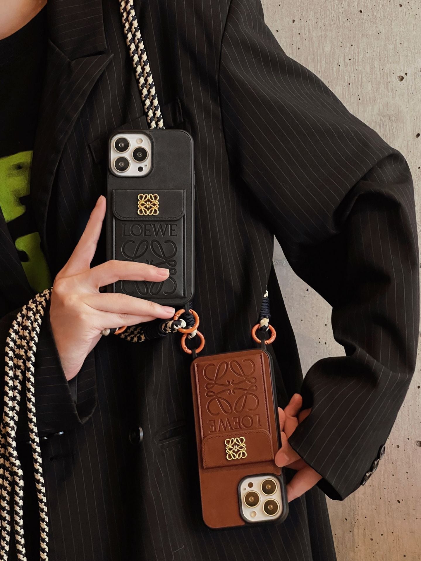 Étui pour iPhone en cuir avec porte-cartes Loe