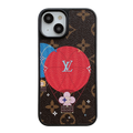 Luxury Balloon & Heart Leather iPhone Case