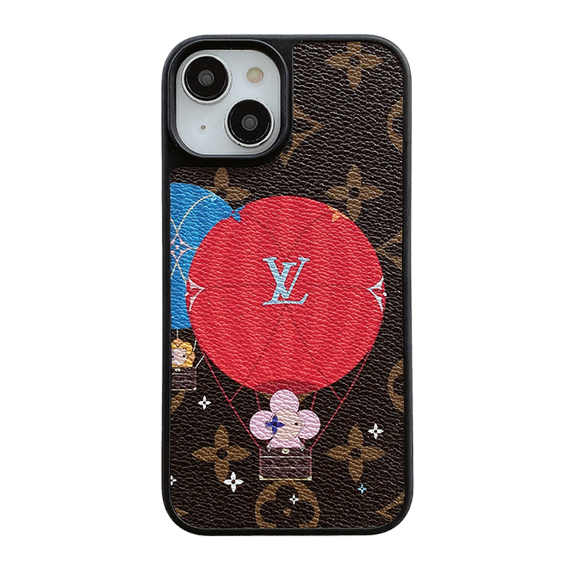 Ballon de luxe & Coque iPhone en cuir cœur