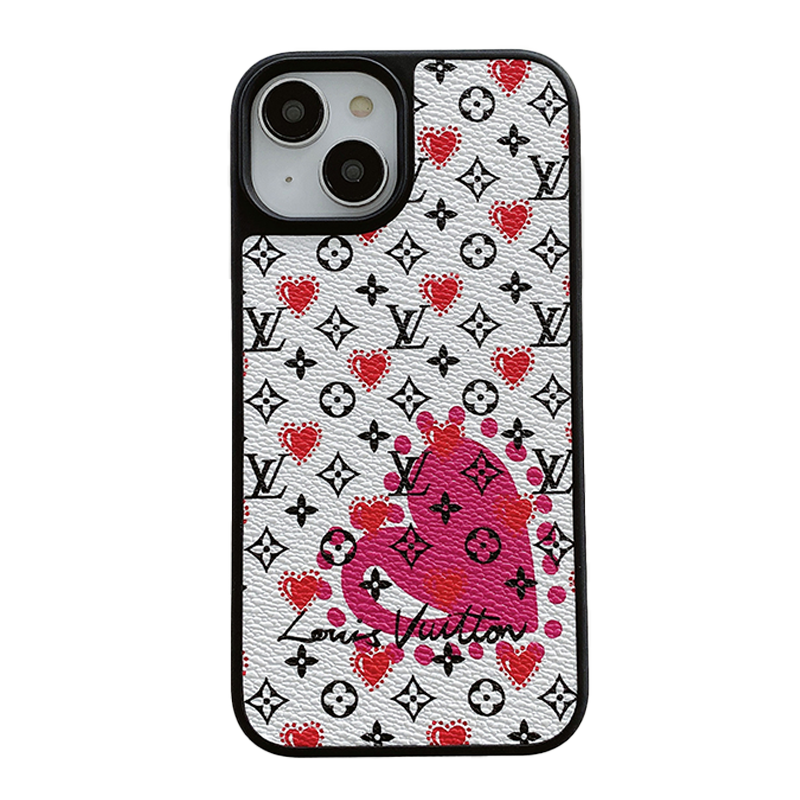 Luxury Balloon & Heart Leather iPhone Case
