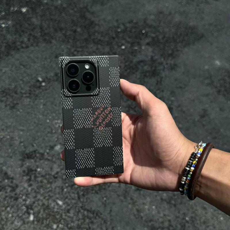 Luxury Black & White Sqaure iPhone Case