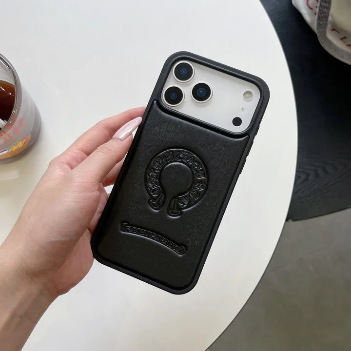 Premium cover til iPhone i imiteret læder