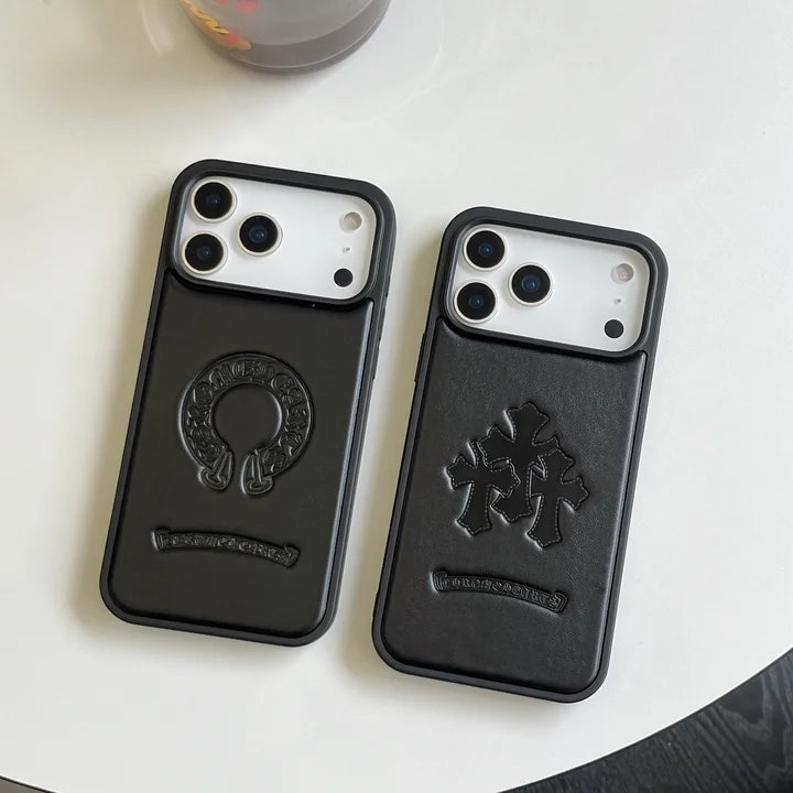 Premium cover til iPhone i imiteret læder