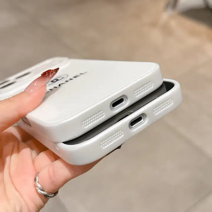 Klassisk Minimalist Luxe iPhone-etui – White Gloss Edition